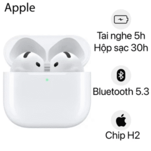 [ QUÀ TẶNG ] Tai nghe Bluetooth Apple AirPods 4 chống ồn chủ động